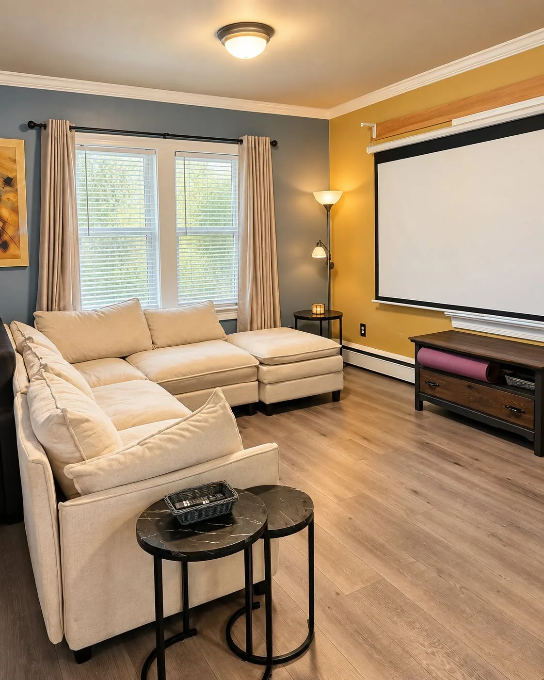 The shared living room